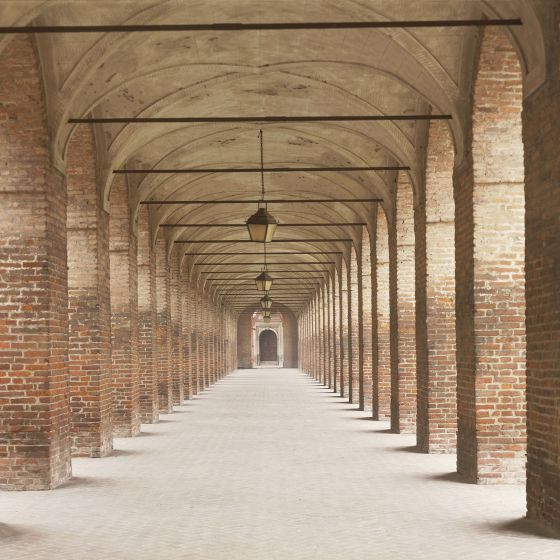 Courtyard and Gallery of the Ancients, Ducal Palace, Sabbioneta (UNESCO World Heritage List, 2008). Italy, 16th century.