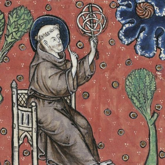 Albertus Magnus, On the Nature of Things (De Natura Rerum). Illuminated manuscript from Saint-Amand Abbey